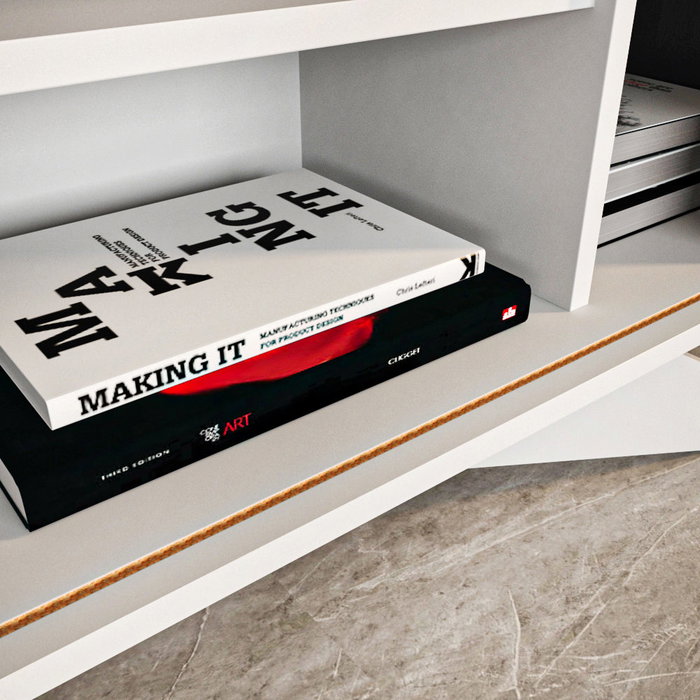Hanah Home Aparador Moderno Blanco y Antracita
